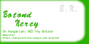 botond nerey business card